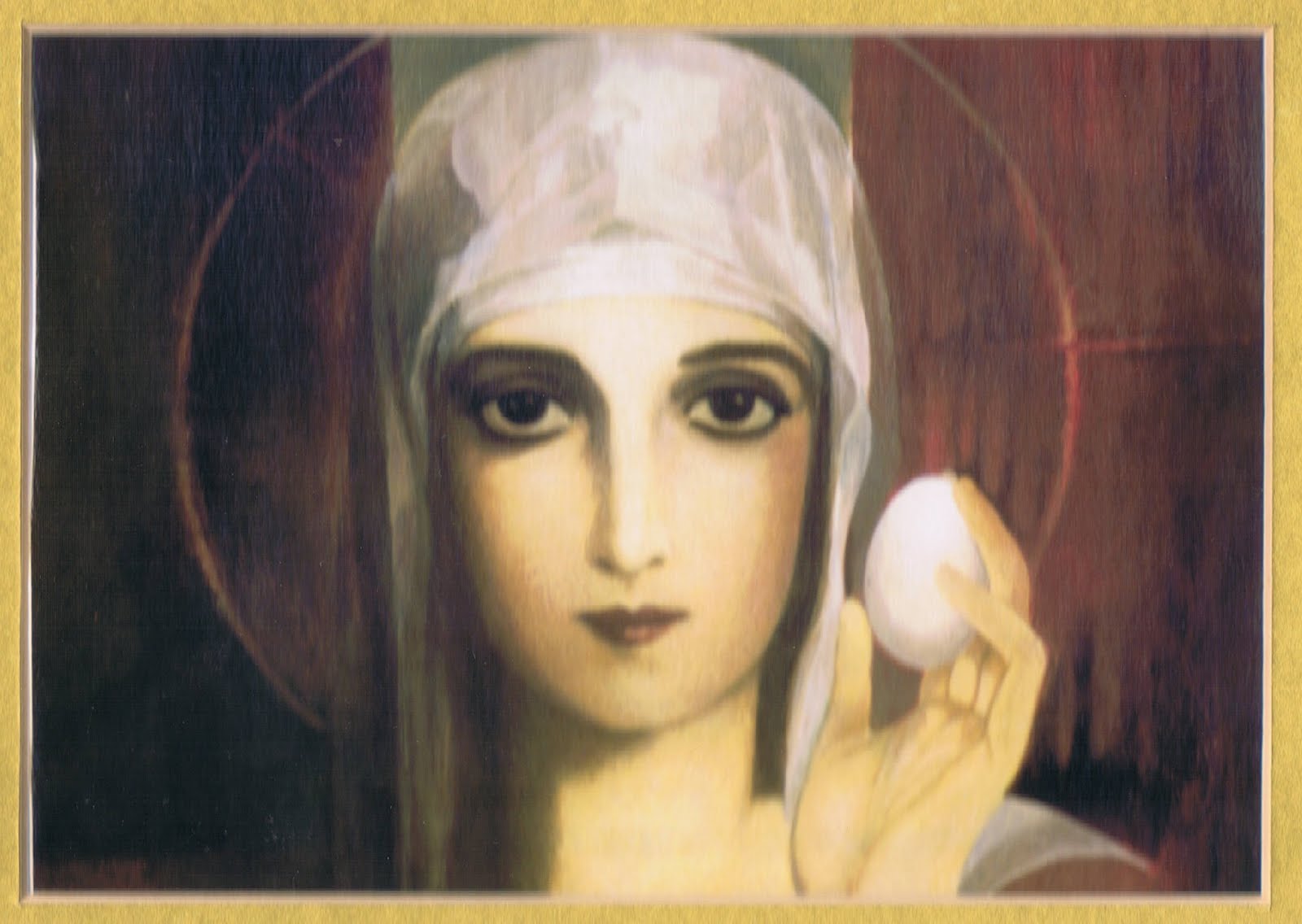 Mary Magdalene with egg