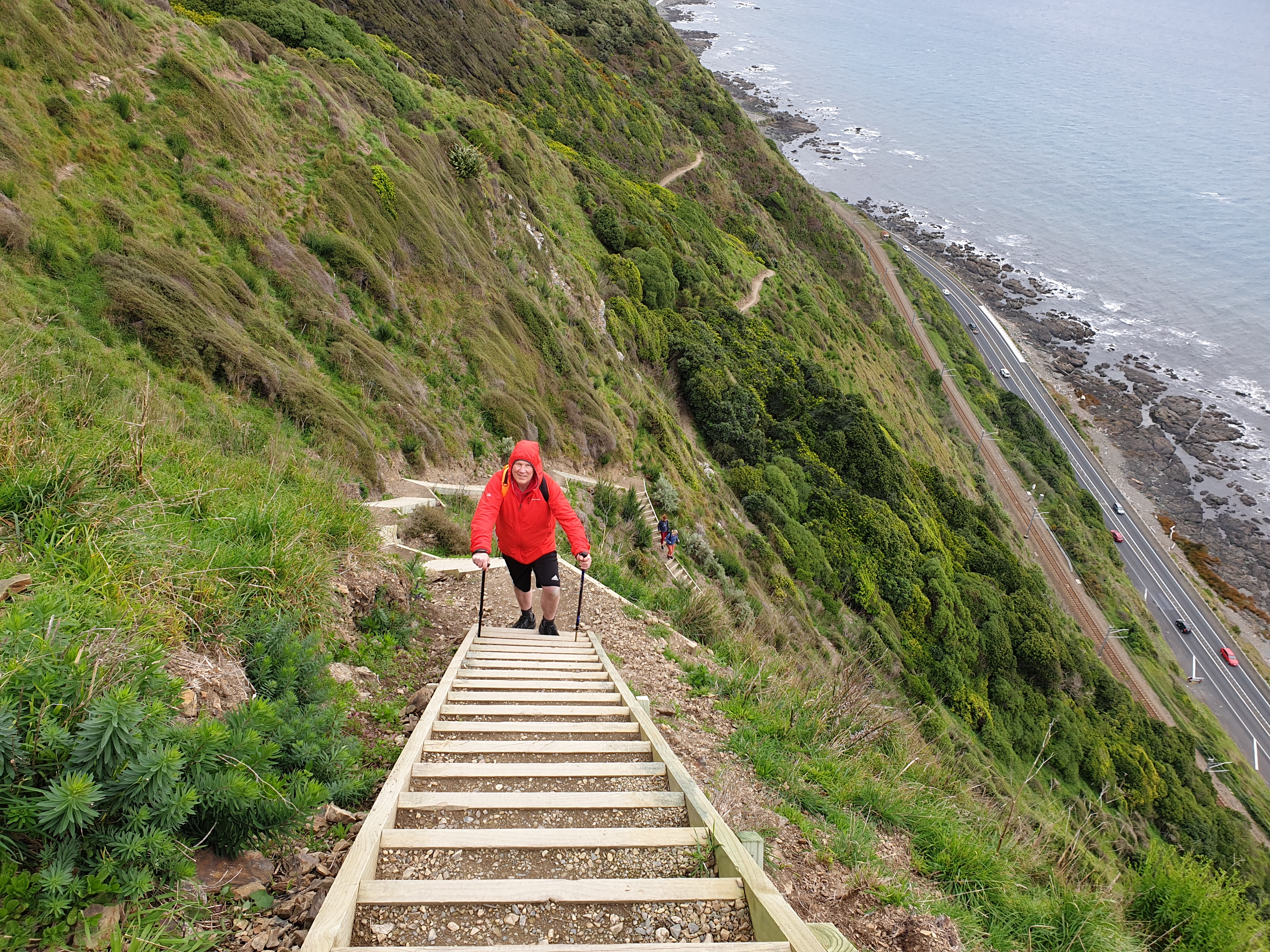 Trace Ward on Paekakariki Escarpment