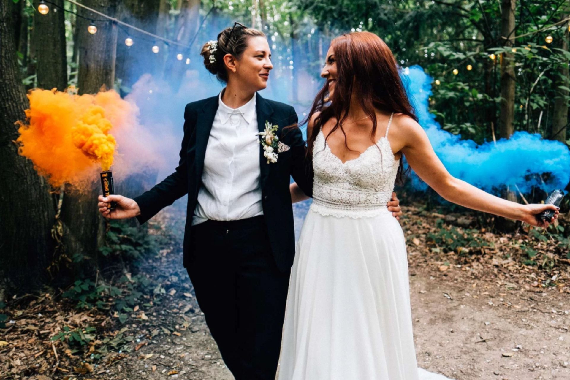 two women getting married